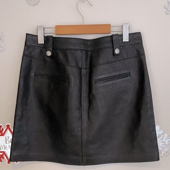 COACH: Edgy black leather skirt - Picture 2 of 5
